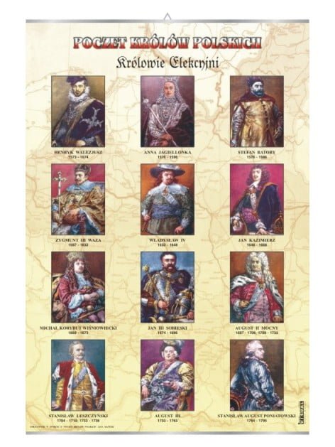 Królowie elekcyjni historia plansza plakat
