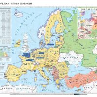 Mapa Unii Europejskiej Strefa Schengen Brexit