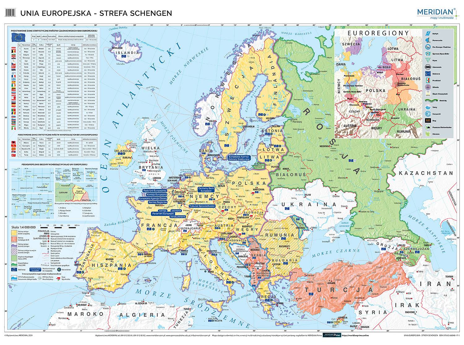 Mapa Unii Europejskiej Strefa Schengen Brexit