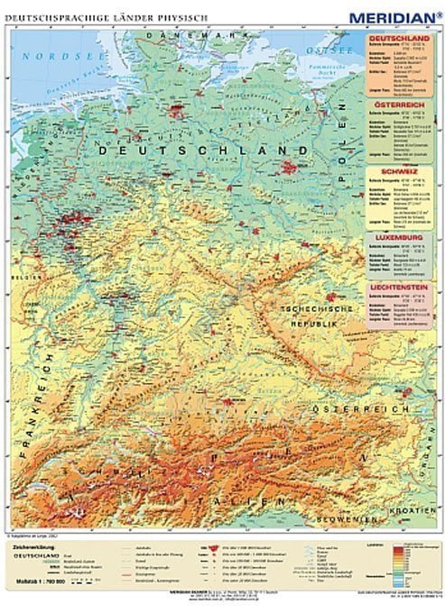 mapa kraje niemieckojęzyczne