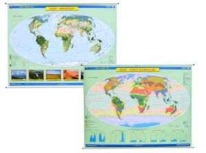 Świat Krajobrazy - Strefy klimatyczne mapa świata