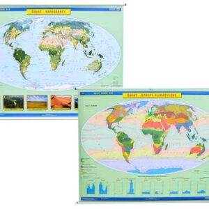 Świat Krajobrazy - Strefy klimatyczne mapa świata