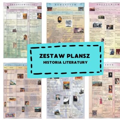 ZESTAW PLANSZ DO HISTORIA LITERATURY zestaw plansz j polski