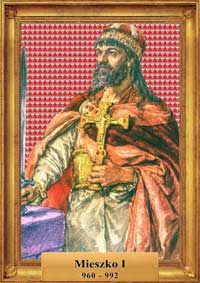 Królowie Polski portret Mieszko I