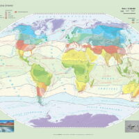 Strefy klimatyczne świata - mapa ścienna