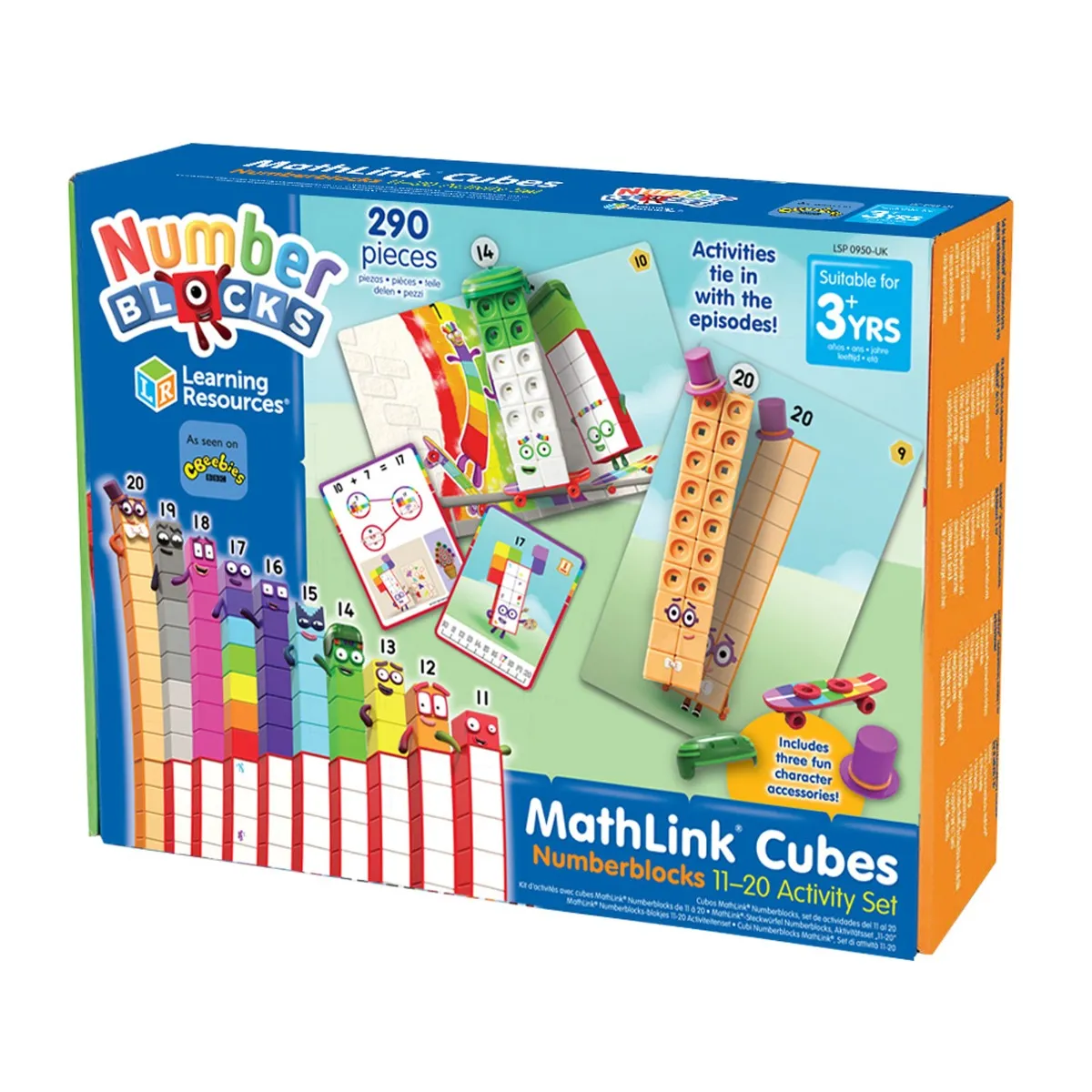 Klocki Kostki matematyczne11-20 MathLink Cubes