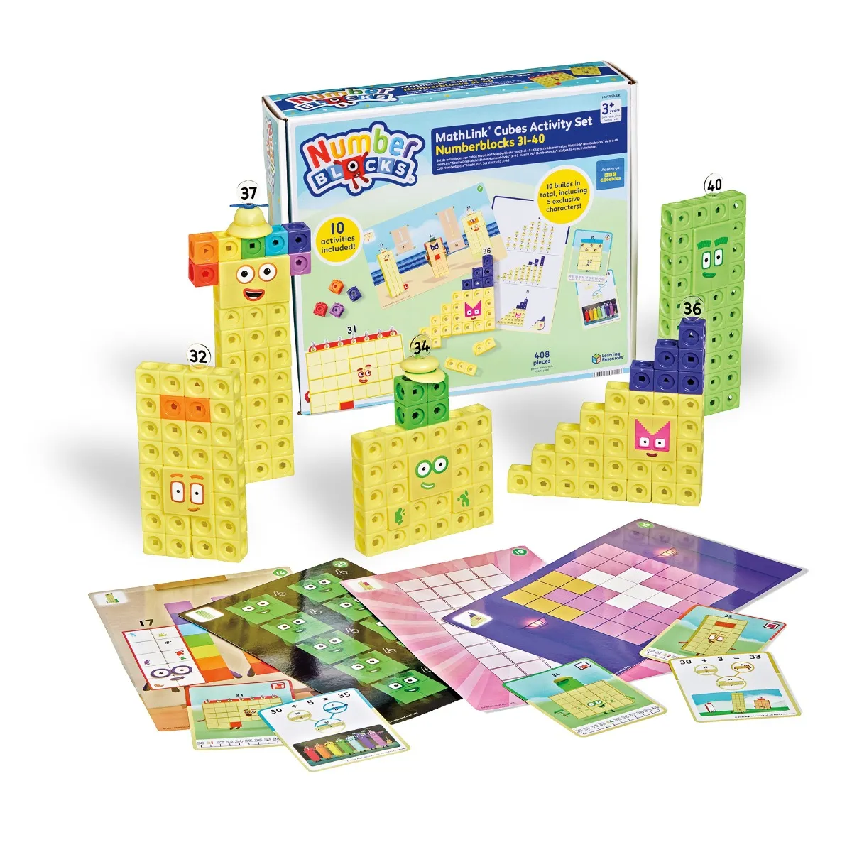 Klocki MathLink® Cubes Activity Set Numberblocks® 31–40
